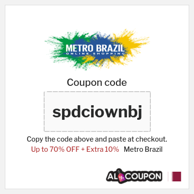 Coupon discount code for Metro Brazil 10% OFF