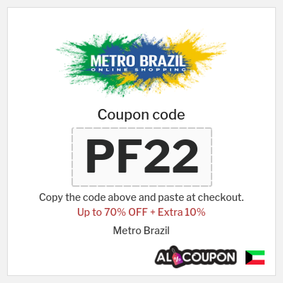 Coupon discount code for Metro Brazil 10% OFF
