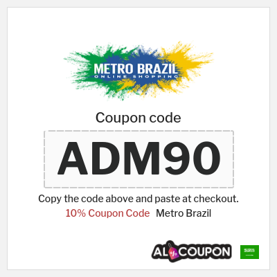 Coupon for Metro Brazil (ADM90) 10% Coupon Code
