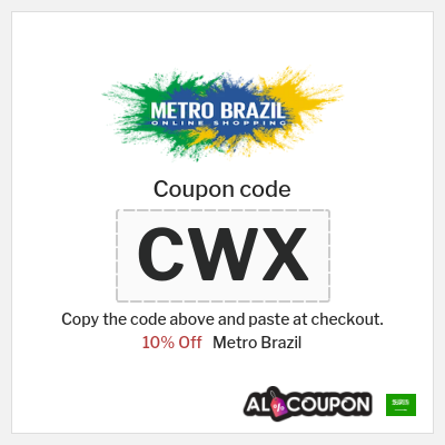 Coupon for Metro Brazil (CWX) 10% Off