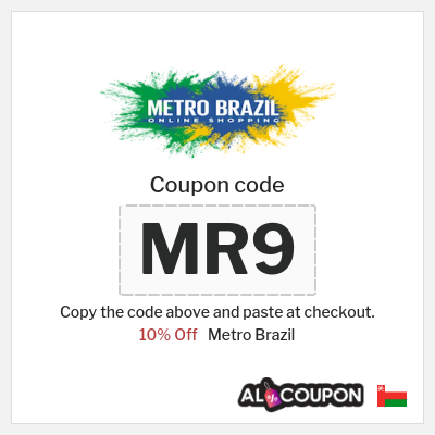 Metro Brazil Coupon (MR9) Metro Brazil Discount Code on All Products