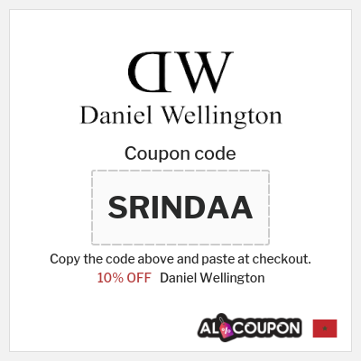 Coupon for Daniel Wellington (SRINDAA) 10% OFF