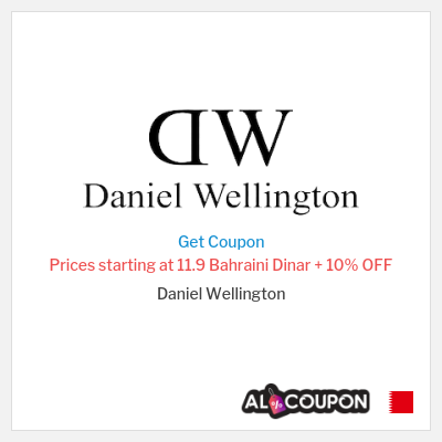 Daniel Wellington coupon code Extra 10 OFF upon subscribing