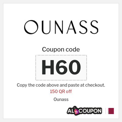 Coupon for Ounass (H60) 150 QR off