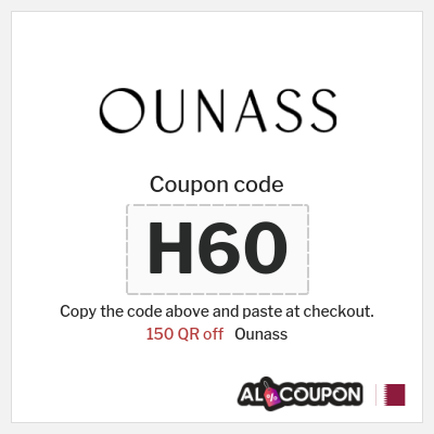 Coupon for Ounass (H60) 150 QR off