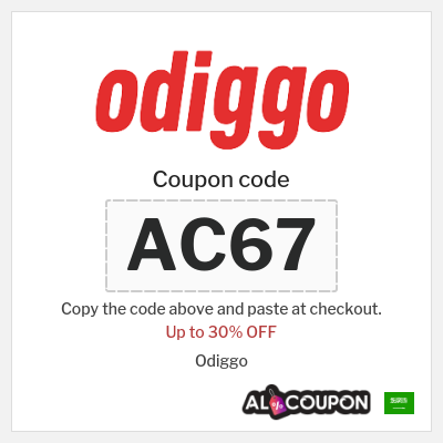 Coupon for Odiggo (AC67) Up to 30% OFF