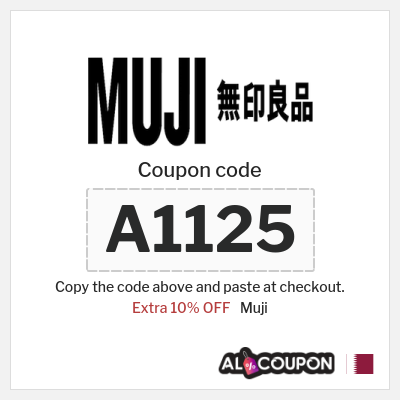 Coupon for Muji (A1125) Extra 10% OFF