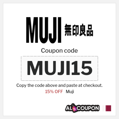Coupon for Muji (MUJI15) 15% OFF