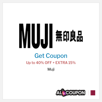 Coupon for Muji Up to 40% OFF + EXTRA 15% 