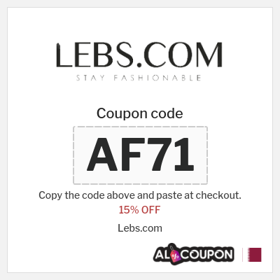 Coupon discount code for Lebs.com 15% OFF