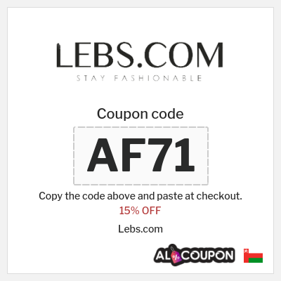 Coupon discount code for Lebs.com 15% OFF