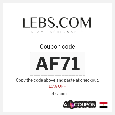 Coupon for Lebs.com (AF71) 15% OFF