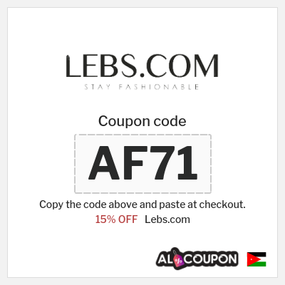 Coupon for Lebs.com (AF71) 15% OFF