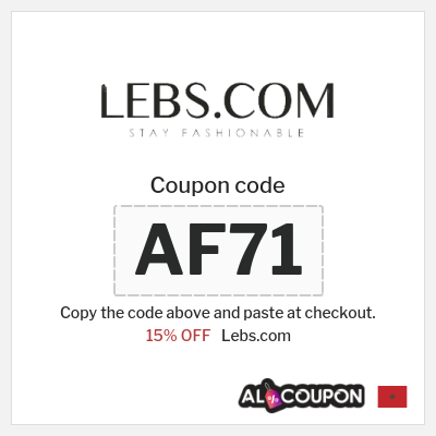 Coupon for Lebs.com (AF71) 15% OFF
