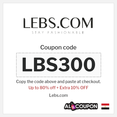 Coupon for Lebs.com (LBS300) Up to 80% off + Extra 10% OFF