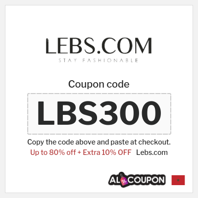 Coupon for Lebs.com (LBS300) Up to 80% off + Extra 10% OFF