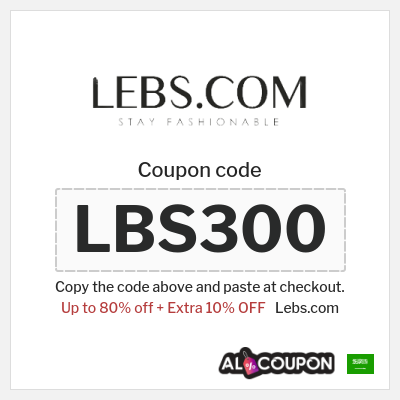 Coupon for Lebs.com (LBS300) Up to 80% off + Extra 10% OFF
