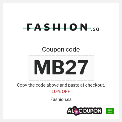 Coupon for Fashion.sa (MB27) 10% OFF