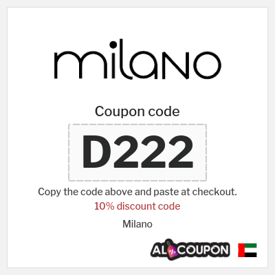 Coupon for Milano (D222) 10% discount code