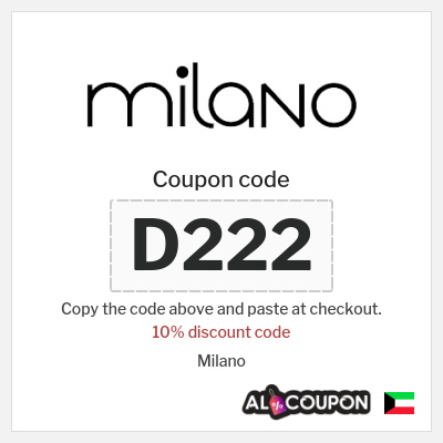 Coupon for Milano (D222) 10% discount code