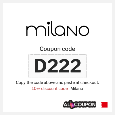 Coupon for Milano (D222) 10% discount code
