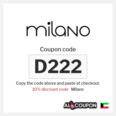 Coupon for Milano (D222) 10% discount code