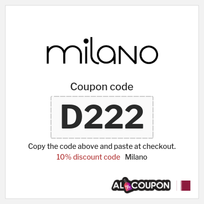 Coupon for Milano (D222) 10% discount code