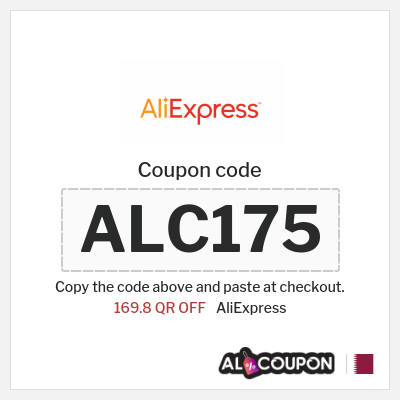 Coupon for AliExpress (ALC175) 169.8 QR OFF