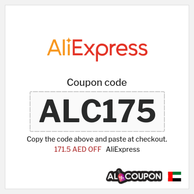 Coupon for AliExpress (ALC175) 171.5 AED OFF
