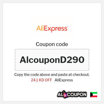 Coupon for AliExpress (AlcouponD290) 24.1 KD OFF