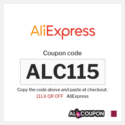 Coupon for AliExpress (ALC115) 111.6 QR OFF