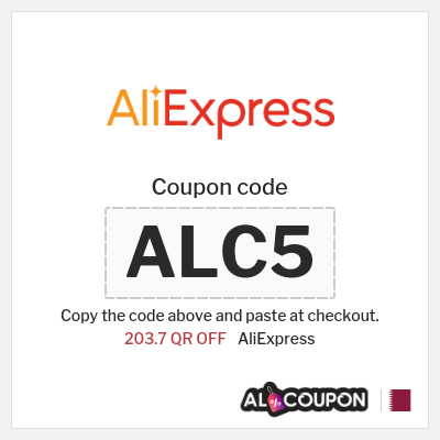 Coupon for AliExpress (ALC5) 203.7 QR OFF