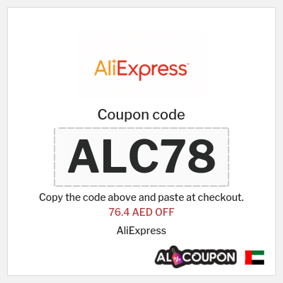 Coupon for AliExpress (ALC78) 76.4 AED OFF