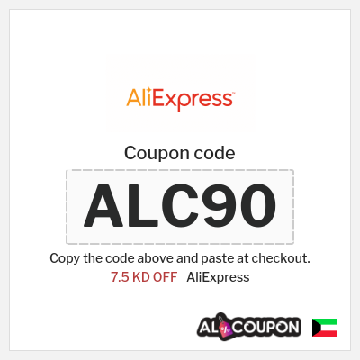 Coupon for AliExpress (ALC90) 7.5 KD OFF