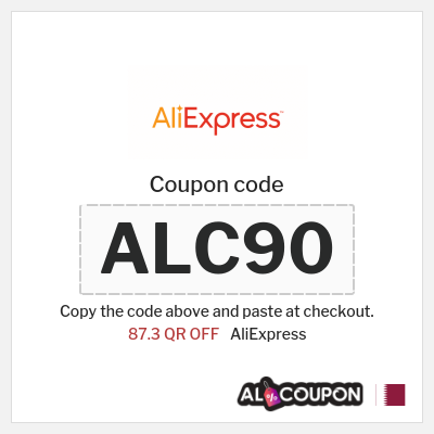 Coupon for AliExpress (ALC90) 87.3 QR OFF