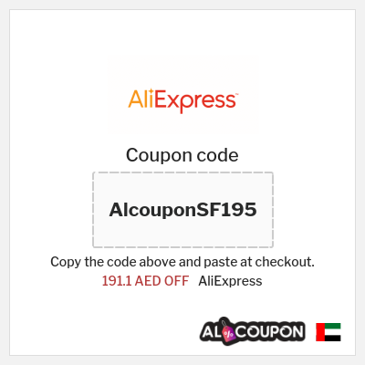 Coupon for AliExpress (AlcouponSF195) 191.1 AED OFF