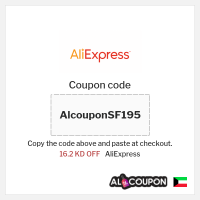 Coupon for AliExpress (AlcouponSF195) 16.2 KD OFF