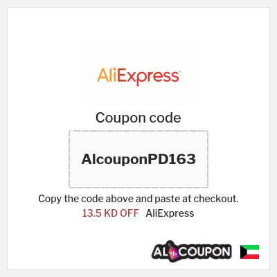 Coupon for AliExpress (AlcouponPD163) 13.5 KD OFF