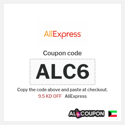 Coupon for AliExpress (ALC6) 9.5 KD OFF