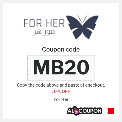 Coupon for For Her (MB20) 10% OFF