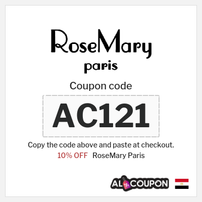 Coupon discount code for RoseMary Paris 10% OFF