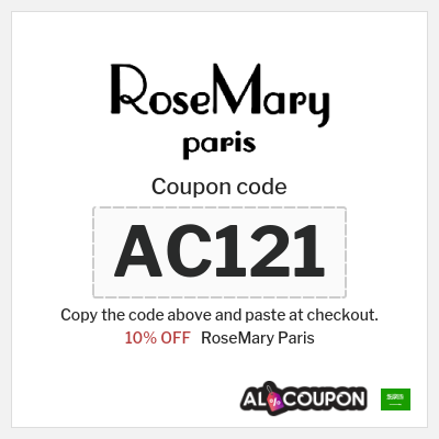 Coupon discount code for RoseMary Paris 10% OFF