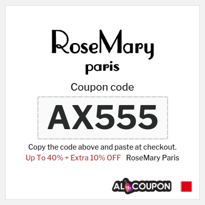 Coupon discount code for RoseMary Paris 10% OFF