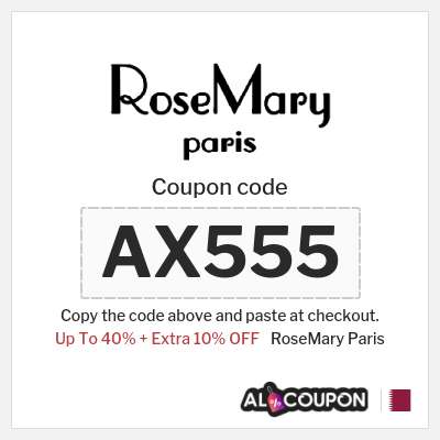 Coupon discount code for RoseMary Paris 10% OFF