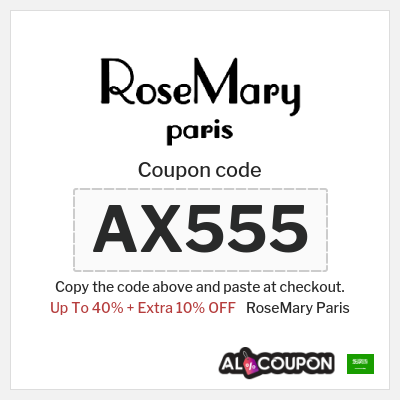Coupon discount code for RoseMary Paris 10% OFF