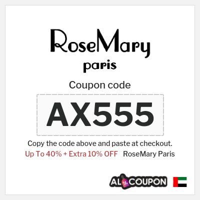 Coupon for RoseMary Paris (AX555) Up To 40% + Extra 10% OFF