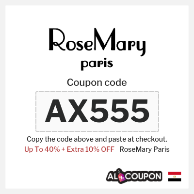 Coupon for RoseMary Paris (AX555) Up To 40% + Extra 10% OFF