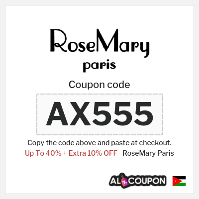 Coupon for RoseMary Paris (AX555) Up To 40% + Extra 10% OFF