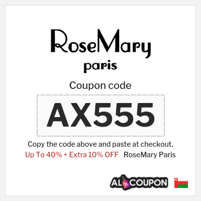 Coupon for RoseMary Paris (AX555) Up To 40% + Extra 10% OFF