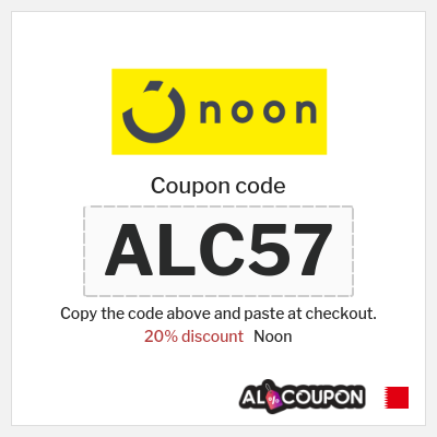 Coupon for Noon (ALC57) 20% discount